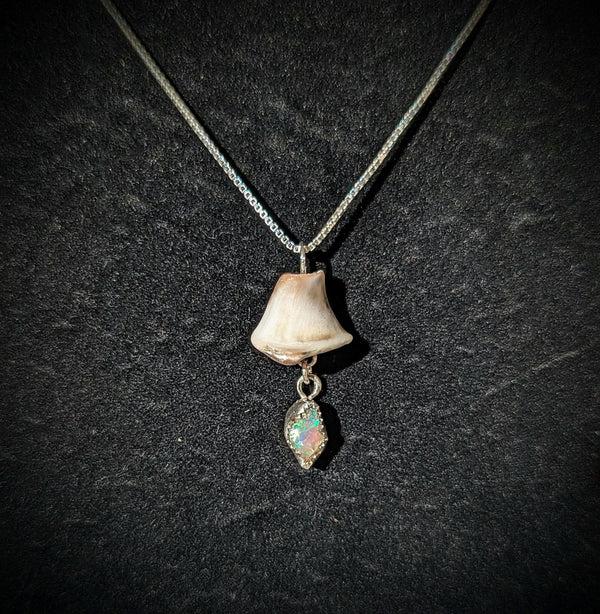 Australian White Opal Necklace